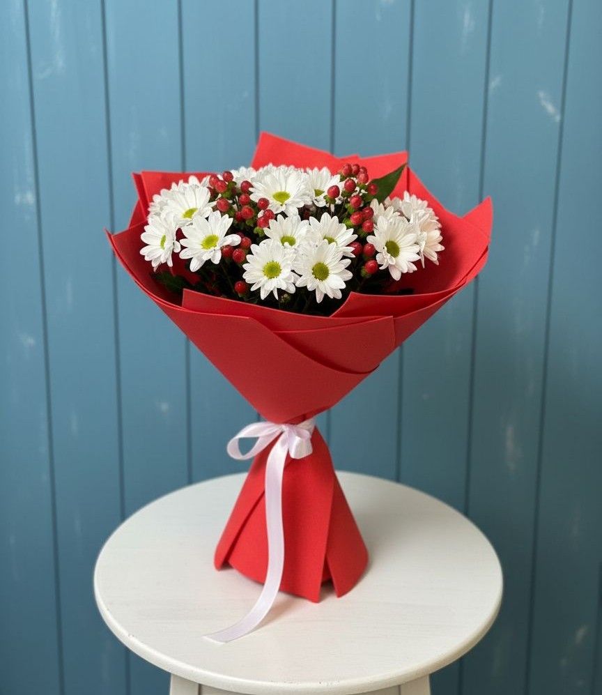 Букет цветов из: Хризантемы в Капустин Яре