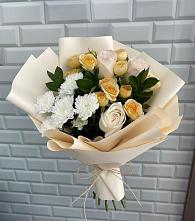 Букет цветов из:  Розы и Хризантемы #REPLACE_PRED# Капустин Яре