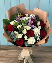 Букет цветов из:  Розы и Альстромерии в Капустин Яре