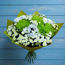 Букет цветов из:  Хризантемы #REPLACE_PRED# Капустин Яре