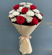 Букет цветов из:  Розы и Хризантемы в Капустин Яре