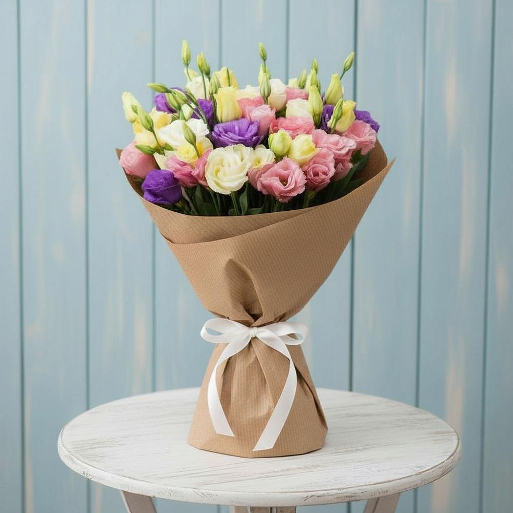 Букет цветов из: Лизиантусы в Капустин Яре