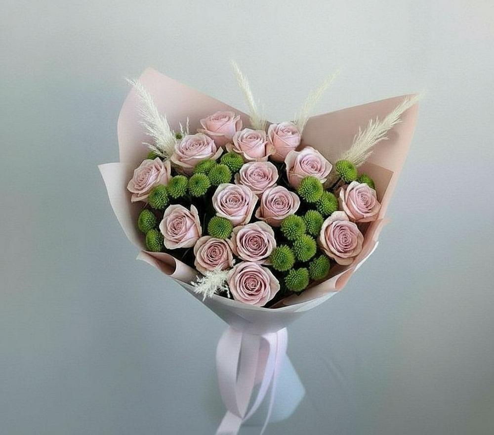 Букет цветов из: Розы и Хризантемы в Капустин Яре