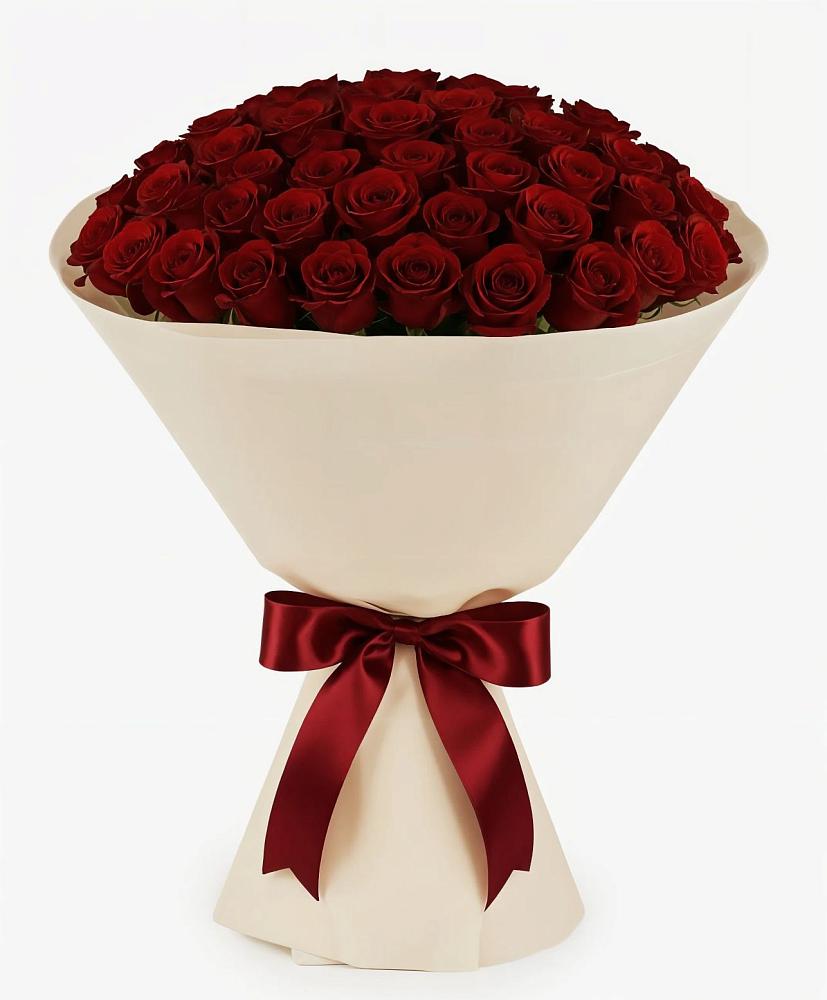 Букет 101 Бордовая роза Блэк Бакарра в Капустин Яре