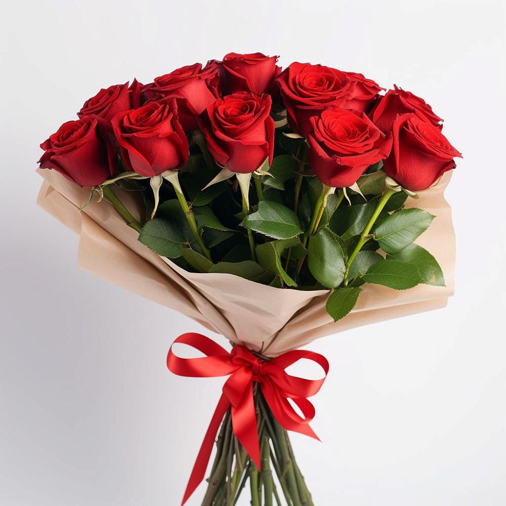 Букет 11 Красных роз Эдлесс Лав в Капустин Яре